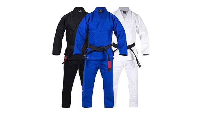 Judo and BJJ equipment product category including uniforms and belts