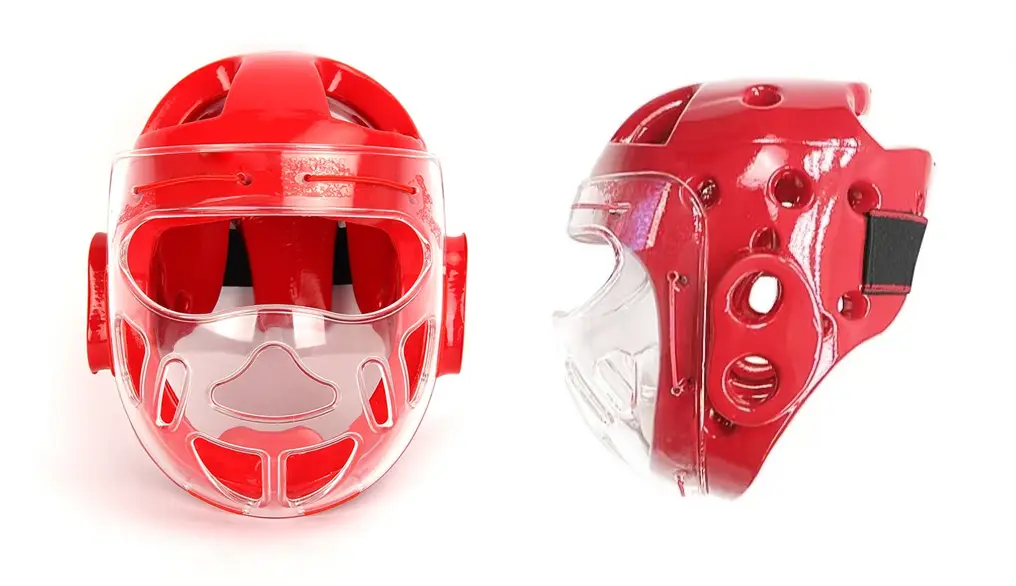 Taekwondo Headgear with Fixed Mask