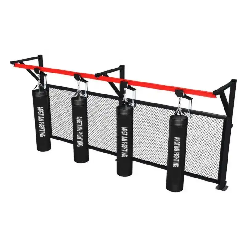 Boxing Bag Track Mesh Enclosure